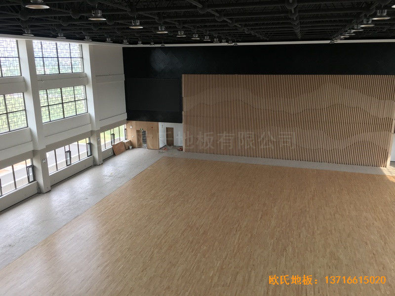 山西交城新天源藥業體育館運動地板鋪裝案例3