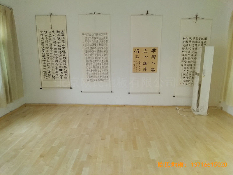 徐州北供電車間休閑館體育木地板鋪設案例5