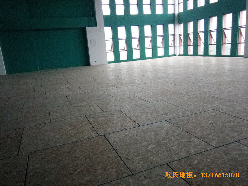 江蘇南京漢風公司籃球館運動木地板鋪設案例3
