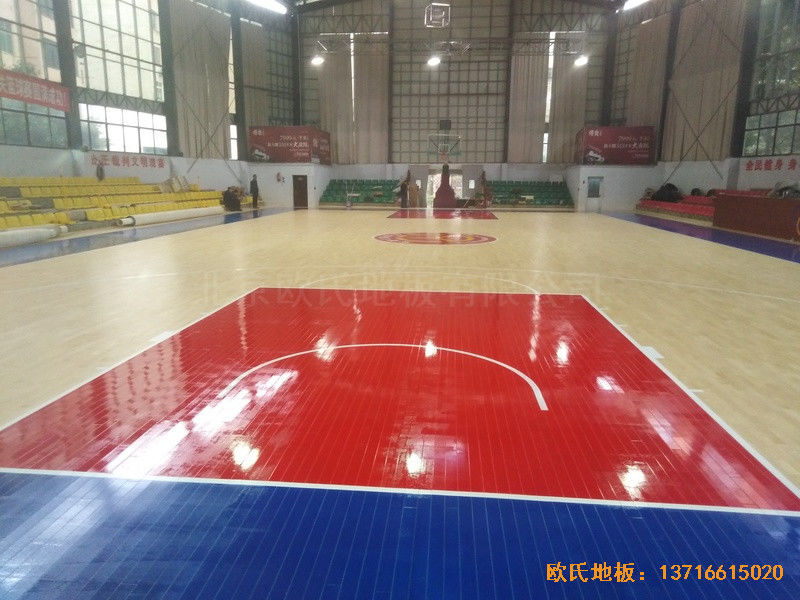 江西宜春公路局體育館運動木地板施工案例6