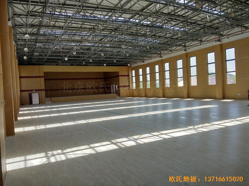 浙江德清縣三合體藝館體育地板鋪設案例5