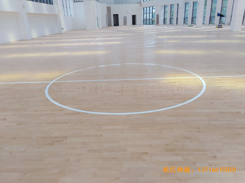 重慶重光小學籃球館運動地板施工案例5