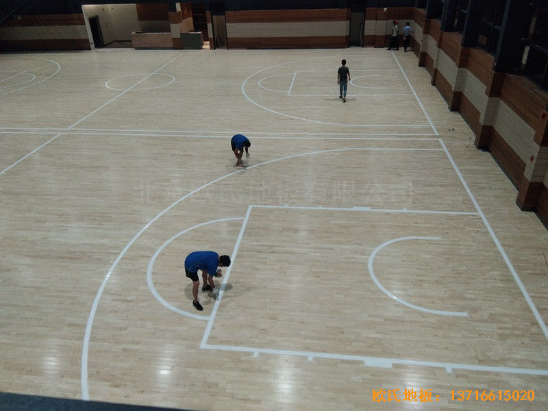 長沙萬科金域行業體育館體育地板鋪裝案例2