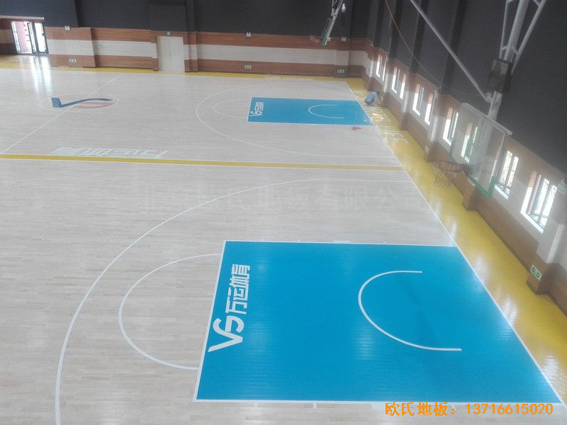 長沙萬科金域行業體育館體育地板鋪裝案例5
