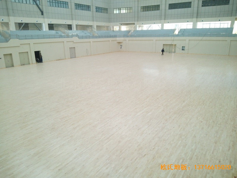 云南紅河州財經大學體育館運動木地板鋪裝案例3