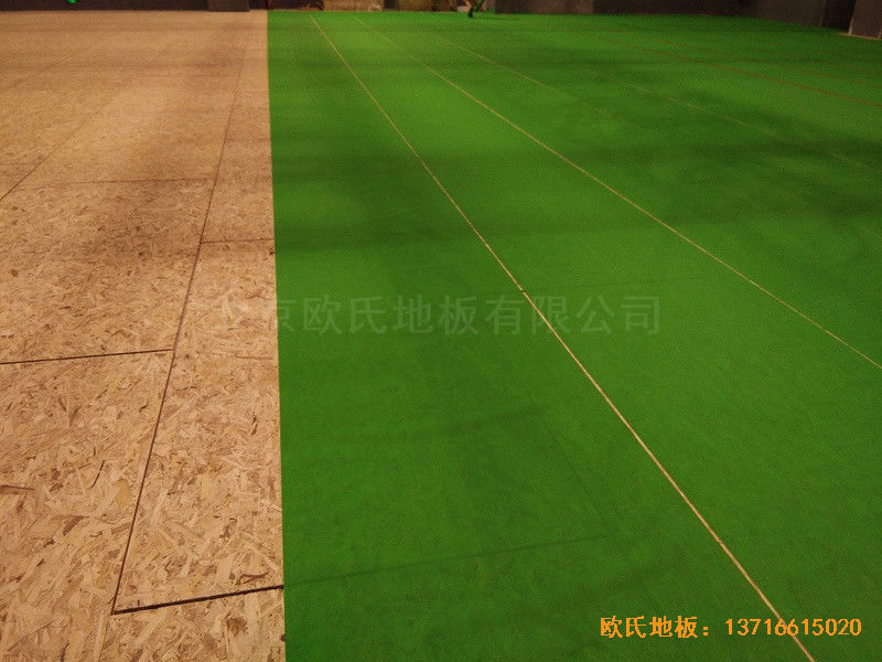 廈門(mén)華美空間籃球館體育木地板施工案例3