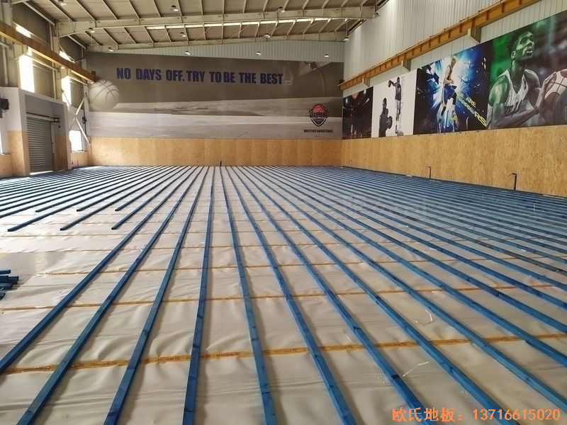 江蘇昆山市博瑞祥汽車一站服務運動地板施工案例