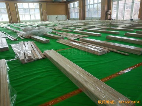 北京大興區團河路98號體育地板安裝案