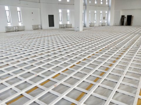 北京房山長陽小學(xué)籃球場運動木地板施
